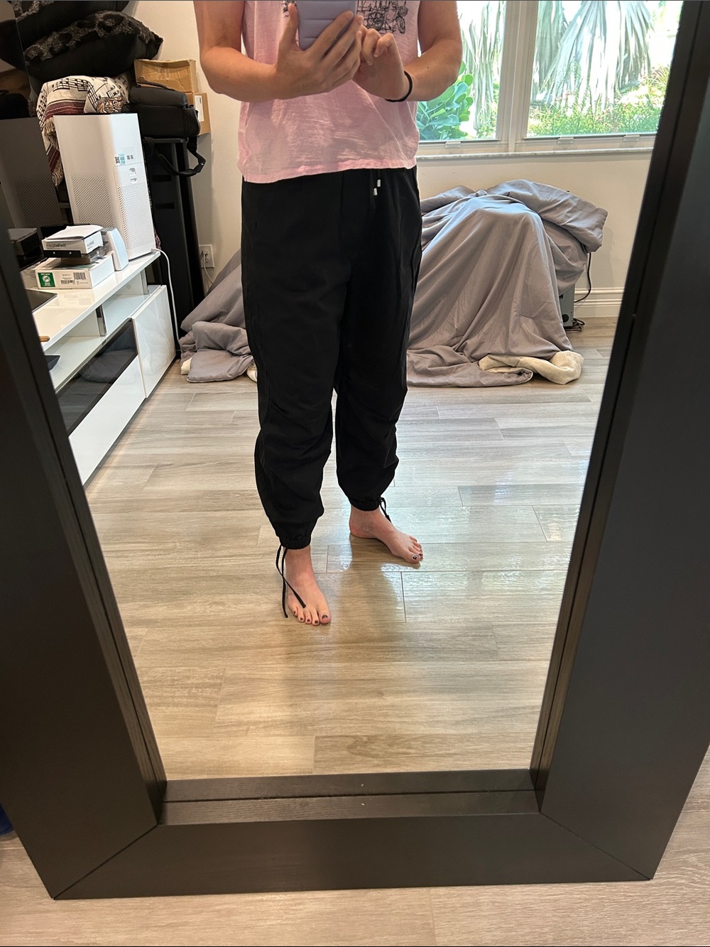 Abercrombie & Fitch Black Drawstring Jogger Pants